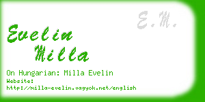 evelin milla business card